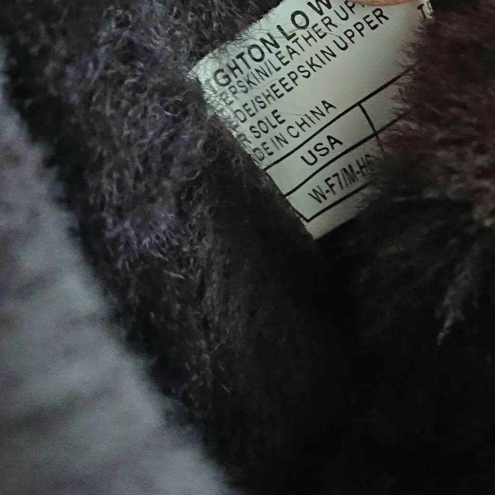 EMU Australia Heighton Wedge boots 100% Premium sheep Fur in dark brown Size 7
